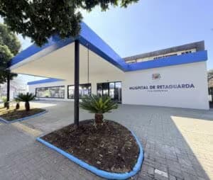 Nova fachada do Hospital de Retaguarda | Foto: Claudio Vieira/PMSJC
