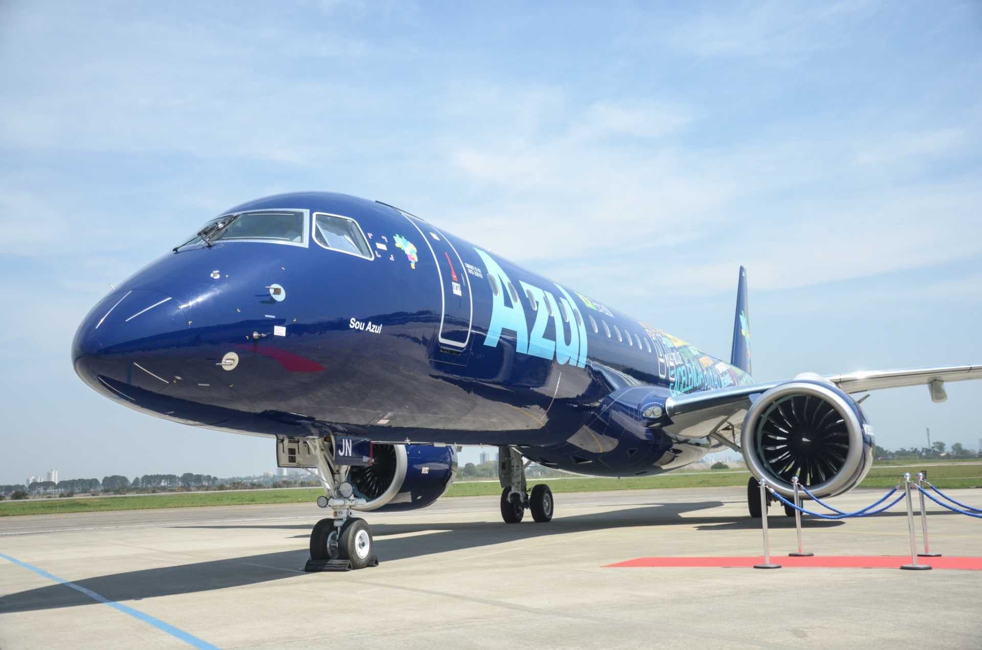 Entrega do avião E192-E2 da Embraer à Azul – BrunoCastilho/Meon