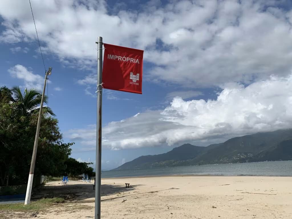Em São Sebastião, 11 praias estão impróprias para banho