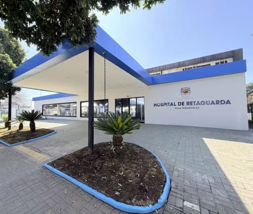 Nova fachada do Hospital de Retaguarda | Foto: Claudio Vieira/PMSJC