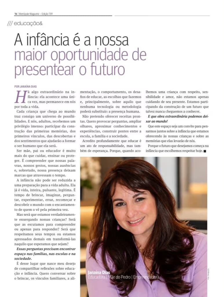 Reprodução: Revista Metrópole, edição 139