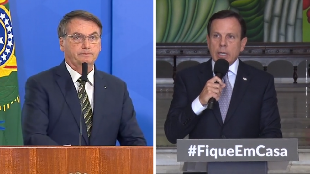 Doria vs Bolsonaro - Reprodução (Reprodução) Doria vs Bolsonaro - Reprodução (Reprodução)