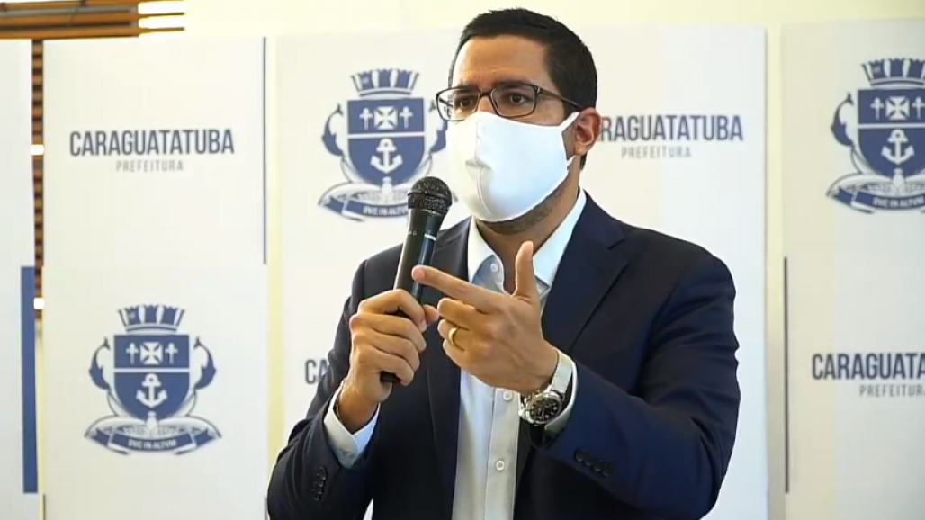 Prefeito de Caraguatatuba Aguilar Junior MDB - reprodução facebook (Reprodução/Facebook) Prefeito de Caraguatatuba Aguilar Junior MDB - reprodução facebook (Reprodução/Facebook)