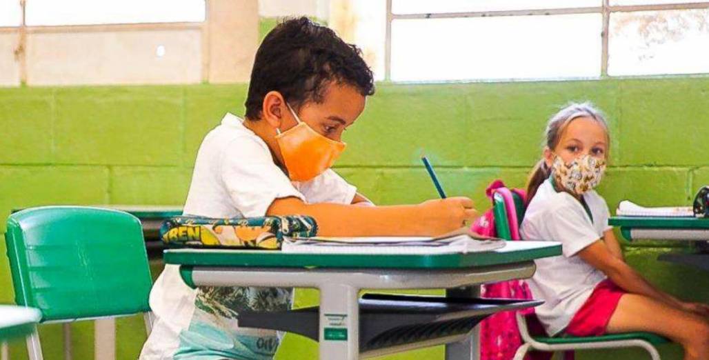 Aulas pandemia sala de aula (Reprodução / Governo SP) Aulas pandemia sala de aula (Reprodução / Governo SP)