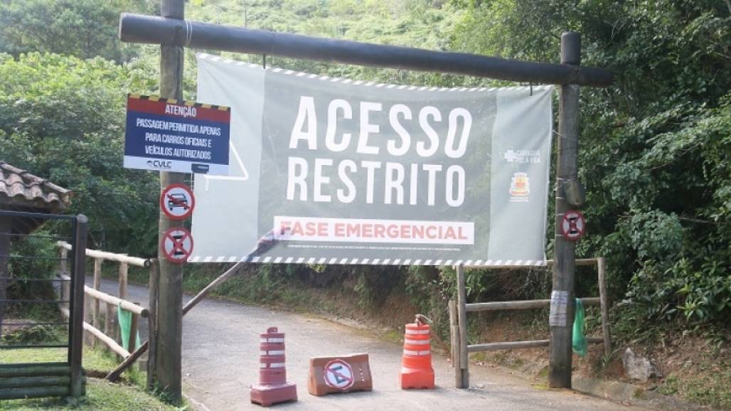 entrada restrita morro santo antonio (Foto: Divulgação/ PMC) entrada restrita morro santo antonio (Foto: Divulgação/ PMC)