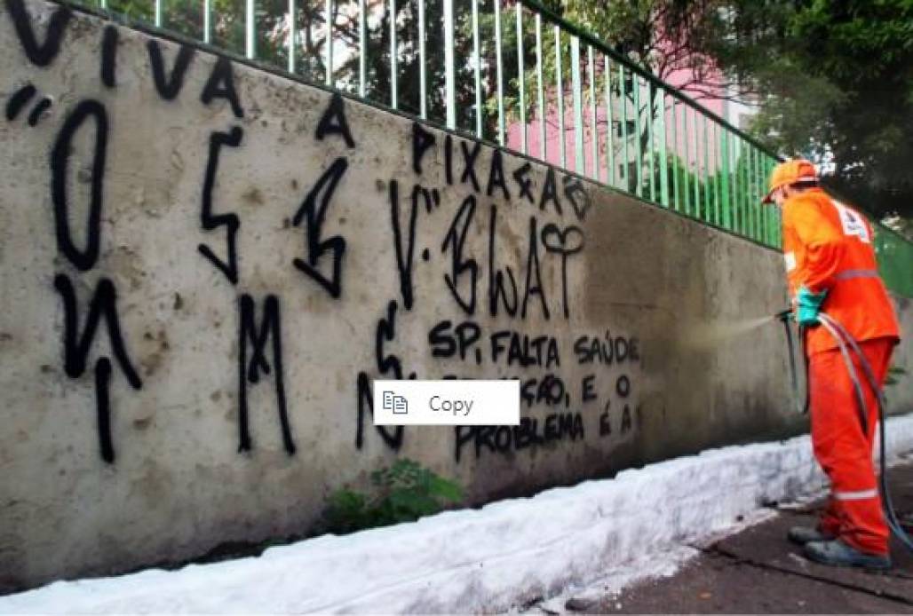 piche no muro (Foto: Reprodução) piche no muro (Foto: Reprodução)