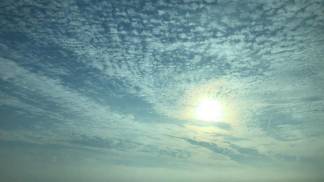 sol entre nuvens - 27/05/2021