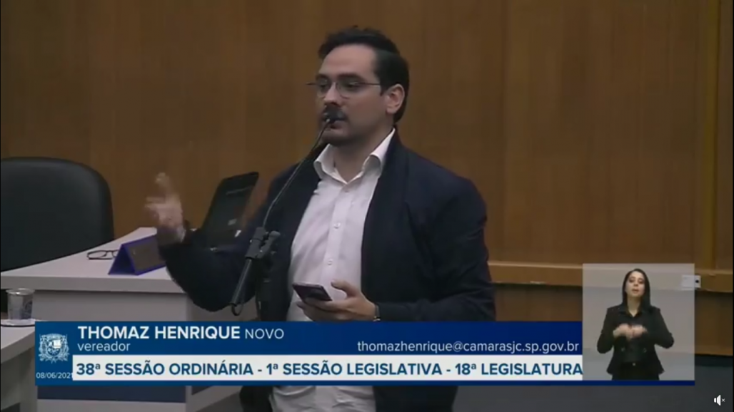 Thomaz Henrique vereador SJC 1 (Reprodução / Redes Sociais) Thomaz Henrique vereador SJC 1 (Reprodução / Redes Sociais)