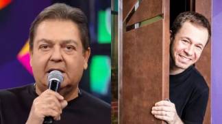 Faustão e Tiago Leifert Faustão e Tiago Leifert