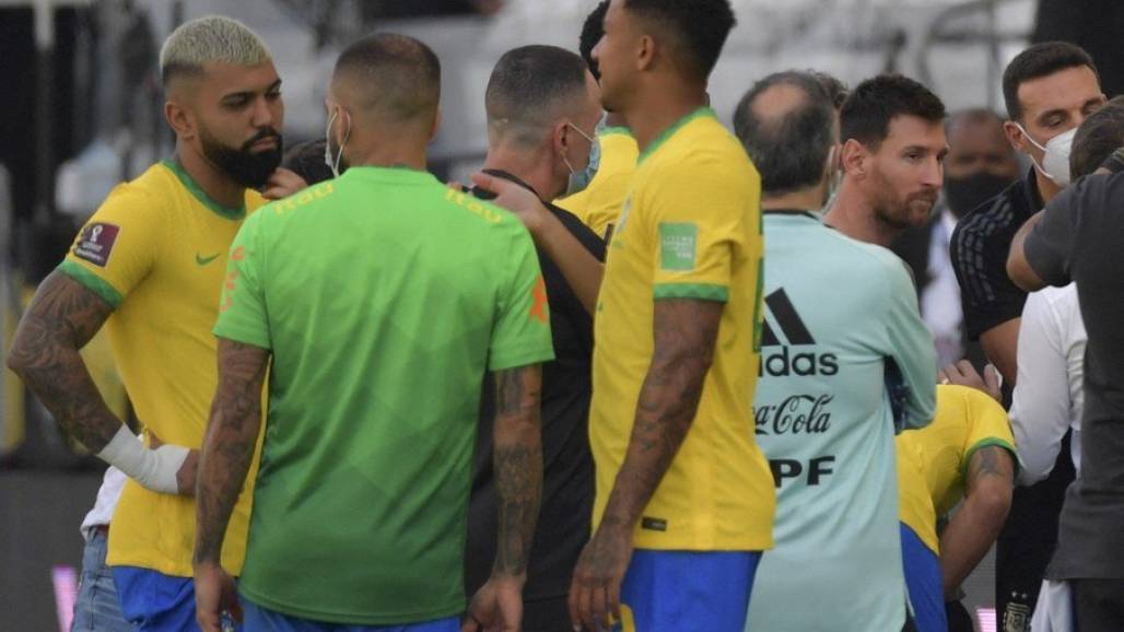 jogo cancelado Brasil x Argentina - Reprodução Globo (Reprodução / Globo) jogo cancelado Brasil x Argentina - Reprodução Globo (Reprodução / Globo)