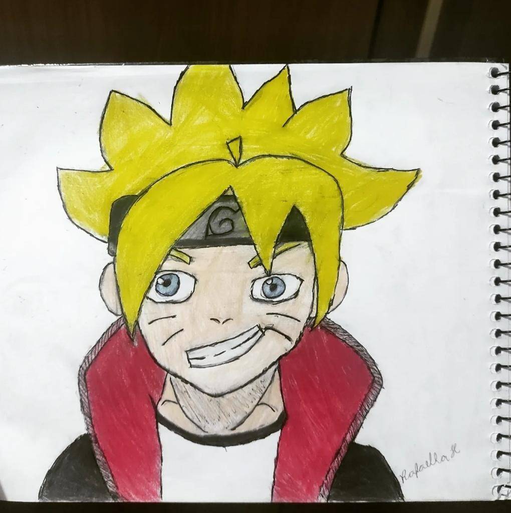 Como Desenhar o BORUTO / NARUTO - How to draw Naruto and Boruto