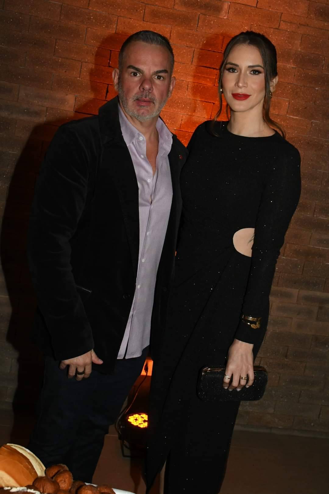 Fred Guratti, presidente do Clube Santa Rita e a esposa Van Samara
