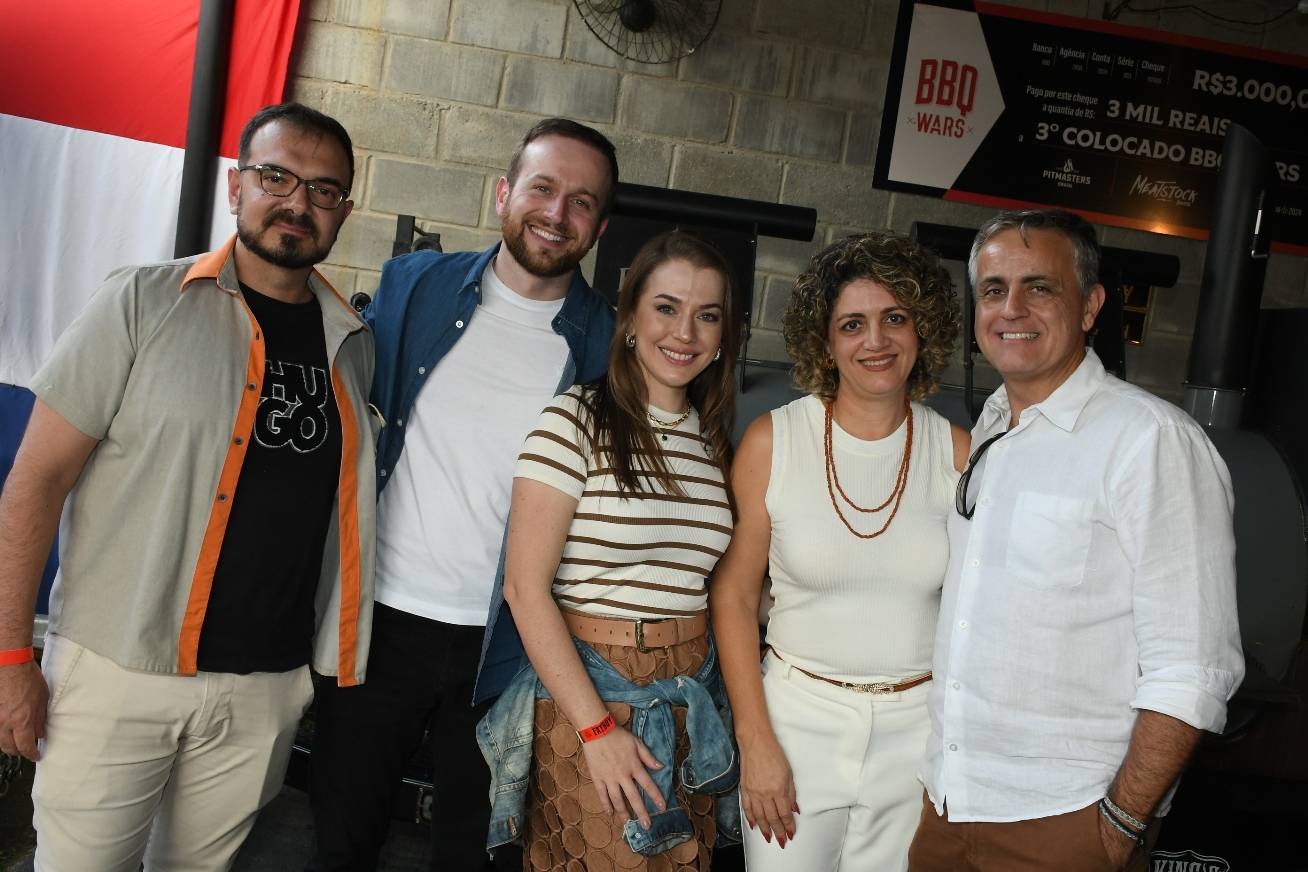 Israel Mizock, Jean, Daiana Dick, Ciça Freire e Carlos Eduardo