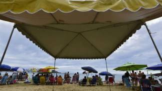 Tenda na praia
