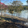 Fumaça de incêndio no Banhado toma conta do centro de São José