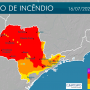 Tempo seco aumenta o risco de incêndios em grande parte do Estado de SP