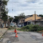 Vento forte derruba poste e árvore na Zona Sul de São José 