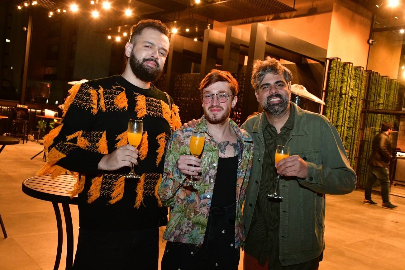 Marcelo Machado, Fabrizio Soares e Caique Toagli