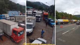 caminões paralisação