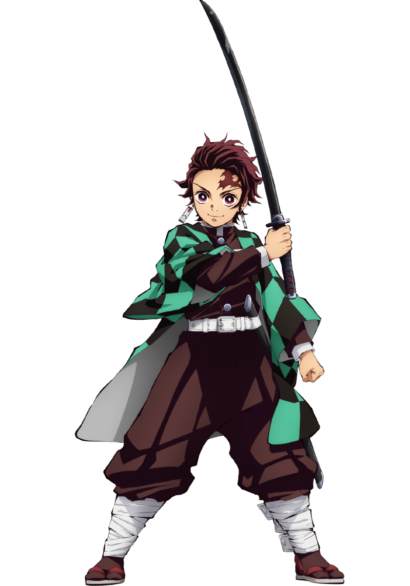 Tanjiro, Zenitsu e Inousuke (Kimetsu no Yaiba) Caçador de Oni